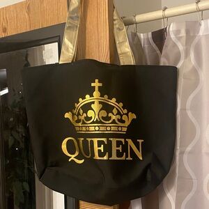 Black and Gold Tote Bag